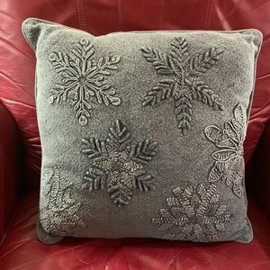 Snowflake pillow - 18” square